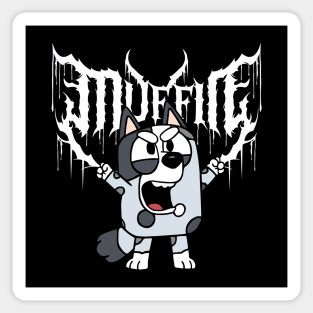 Bluey Muffin Metal Sticker